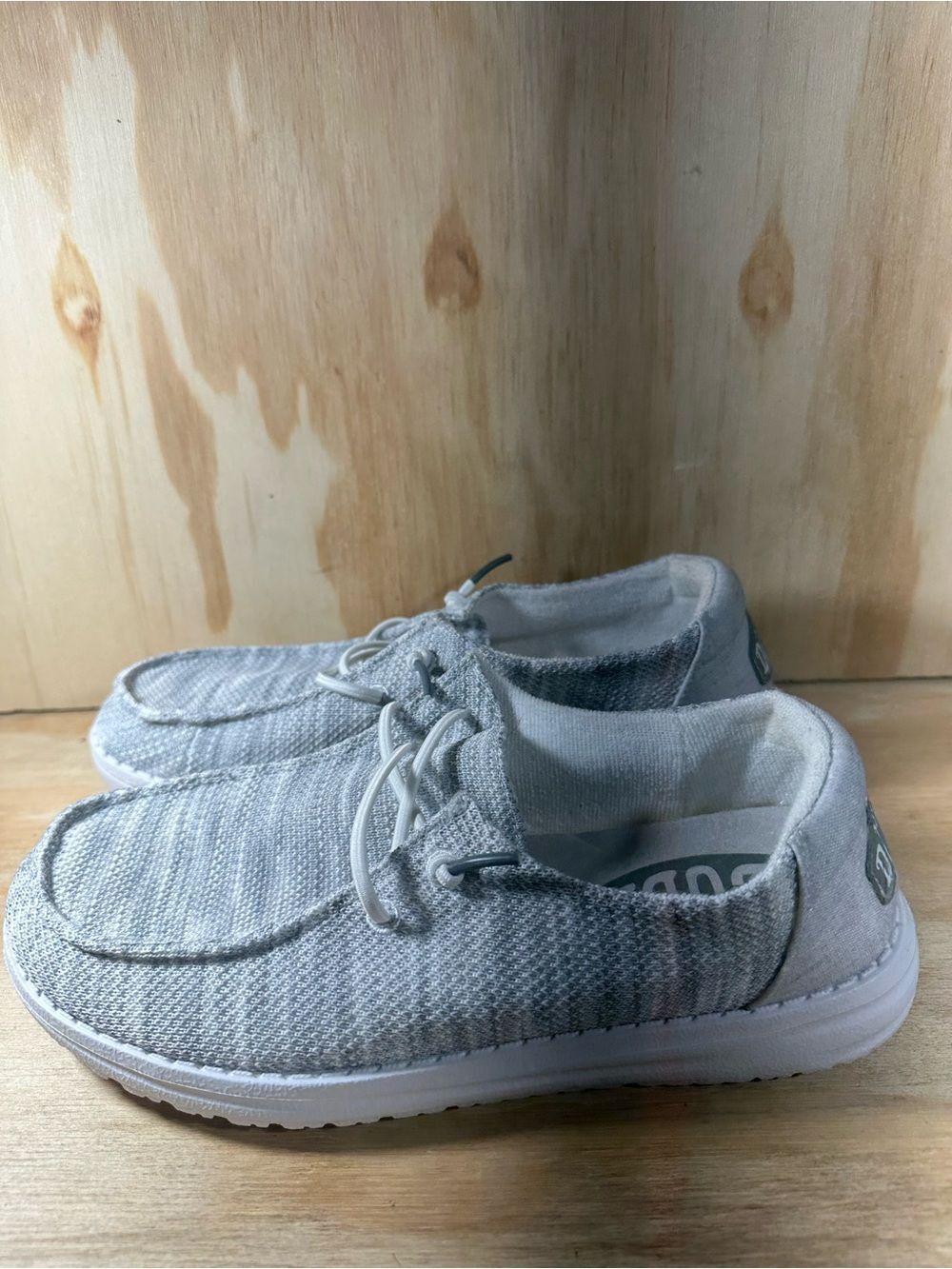 Hey Dude Wendy Sox Gray Sneakers Women’s Size 6